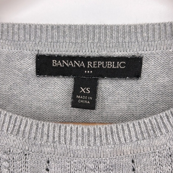 Banana Republic Factory Knit Sweater Women’s Size XS in Light Gray EUC! - Picture 3 of 5